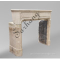 Cast stone decorative fireplace